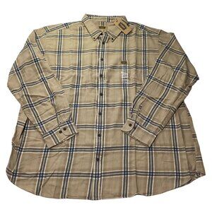 Foundry Supply Co Men's 100% Cotton Flannel Long Sleeve Size 3XLT New With Tags